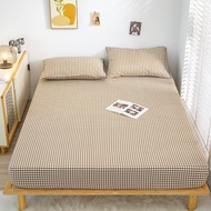 SUNLIGHT HOME Ga Trải Giường Kẻ Sọc Ga Trải Giường Vừa Vặn Phong Cách Đơn Giản Tấm Bảo Vệ Nệm Thoải 