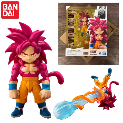 In Stock! 100%Original Bandai S.H.Figuarts Dragon Ball Daima SUPER SAIYAN 4 SON GOKU MINI Action Fig