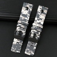 Cowhide  for diesel DZ7311 DZ7311 DZ4318 Black Knight 7395 camouflage men's cowhide watch strap 24m3