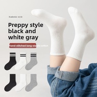 10PC children's socks pure white middle tube cotton socks student sports cotton breathable sweat abs