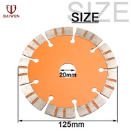 BAI WEN Lưỡi Cưa Kim Cương Có Rãnh 125MM/133MM Đĩa Cắt Đá Cẩm Thạch Đá Hoa Cương Lưỡi Máng Bê Tông T