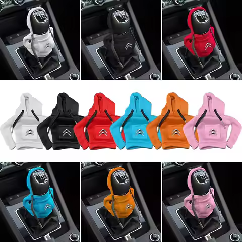 Car Gear Shift Lever Knob Sweatshirt Cover Auto Shift Cover For Citroen C1 C2 C3 C4 C5 C6 C8 C4L DS3