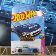 Hot Wheels 95 Mazda Rx-7 Blue Silver FALKEN