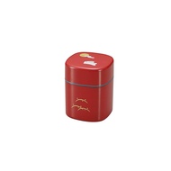 Tatsumiya Tea Caddy - Red Rabbit Design, Size: Approx. W8 D8 H10