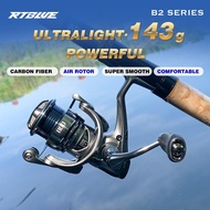 Bearking RTBLUE B2 Spinning Reel 143g Ultralight 5Kg MaxDrag 5+1BB 5.2:1 Freshwater SaltwaterFishing
