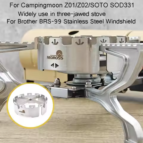 Windshield for BRS-99/SOTO SOD-331 Camping Gas Stove Wind Shield for Fire Maple Wildfire 1/Campingmo