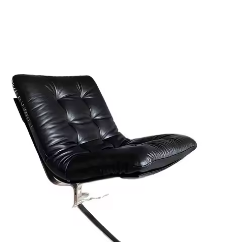 Single sofa chair, minimalist light luxury Bauhaus style Barcelona single sofa chair