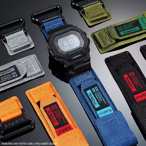 Nylon watch strap for Casio g shock 3506 GBD-200SM/UU/RD GBD 200-1/2/9 modification Bracelet waterpr
