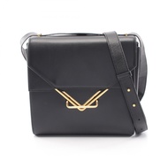【二手】Bottega BOTTEGA VENETA The Clip 單肩包，黑色皮革，女士，二手