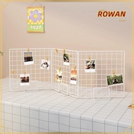 ROWANSG Display Rack, Grid Grid Frame Storage Rack, Modern with Base Metal Jewelry Booth Rack For Gr