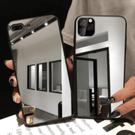 1pc Black Framed Makeup Mirror Phone Case, Compatible With Samsung, 11/12/12 Pro/12 Pro Max/13/13 Pr