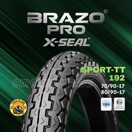 [NEW 2025] BRAZO PRO SPORT-TT (Bunga TT) Tayar Motor Tubeless 70/90-17 | 80/90-17 (Dunlop TT100)