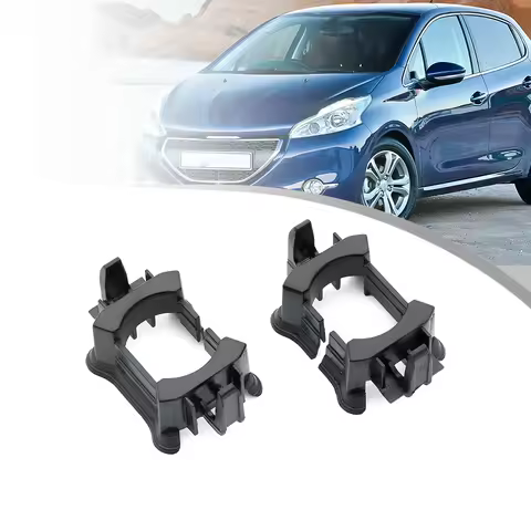 2Pcs H7 HID Headlamp Socket Bulb Cap Mount Ring Headlight Bulb Base Adapter Holder For Peugeot 208 5