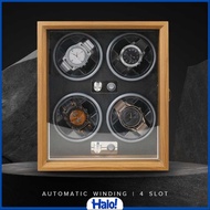 Rhodey Watch Winder Box Automatic 4-Slot Watch Display Box - SKW14