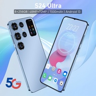 High Quality S24 Ultra 3G/4G Smartphone 7.0 HD Full Screen Memory 8GB+256GB Camera 48MP+72MP Android