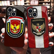 HK-59 Indonesia logo Glass Casing for iphone 11 Mini 13 12 Pro Max