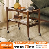 BW-6 Yiliuyuan Solid Wood Tea Table Removable Sofa Side Table Living Room Corner Table Side Cabinet Kitchen Trolley Rack