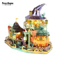 Picture Kingdom 3D Metal Nano Puzzle Pumpkin House Building Model Kits DIY 3D Laser Cutting Jigsaw Toys For Adults