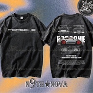 24h Shipping N9THNOVA Porsche-911 Fashion Car Print Loose Crew Neck Trendy Men's T-shirt 6