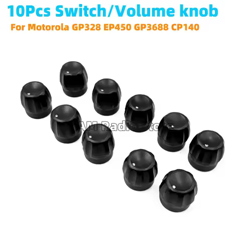 10Pcs Volume Knob for Motorola radio GP328 HT750 HT1250 EP350 EP450 EX500 EX600 GP340 GP360 GP380 DP