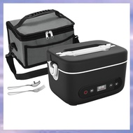 (V L A O)1.2L Cordless Electric Lunch Box Heated Lunch Box  Black