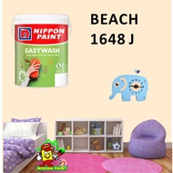 BEACH 1648 J ( 18L ) Nippon Paint Interior Vinilex Easywash Lustrous / EASY WASH / EASY CLEAN