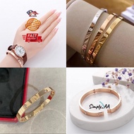 IN MALAYSIA_Elegant korean fashions Cartier bracelet women/Gelang cartier/Titanium diamond