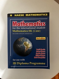 HAESE Mathematics Textbook for IBDP HL Third Edition with interactive CD