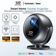 GOOJODOQ HD Resolution Projector With Android 11.0 Intelligent Systems