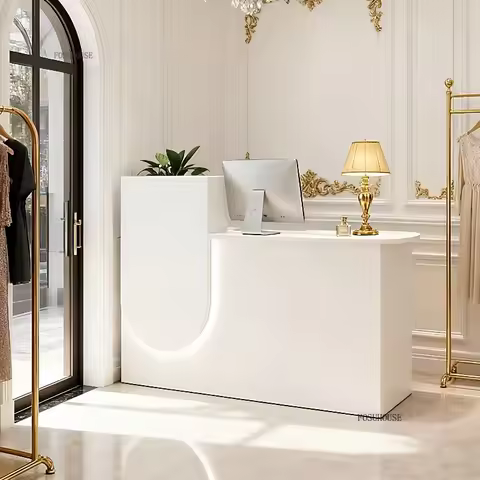 Modern Office Reception Desk Counter Supermarket Shop Clothing Store Bar Counter Beauty Salon Barber