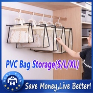 【Local delivery】 Handbag Transparent Dust-Proof Bag Organizer Home Storage And Organization Hanging Organizers Crossbody Eco Zip Waterproof Bags Bag-Anti-Dust-Pouch-Clear
