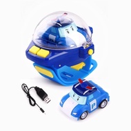 Remote Control Car Wrist Watch Toy Robot Car Amber Ambulance Police Polis RC Children Mainan Kawalan Kereta Jauh