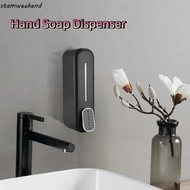 STAMWEEKEND Wall Mount Soap Dispenser, Touch-Free Hygienic Manual Shampoo Dispenser, Space Saving Pl
