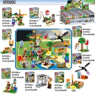 Toy Shop~s Brand SY 6188 Minecraft~Ending Dragon Piglet Doll 8 In 1 Set Building Block Set~A Of 8~:/