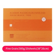 Baohong 100% 300gsm 32K/16K/4K Cotton Chuyên Nghiệp giấy màu nước 20sheets vẽ tay Màu Nước Cuốn Sách