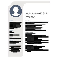 CV TEMPLATE (Permohonan kerja/ job application)