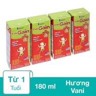 Lốc 4 hộp sữa non pha sẵn Colos Gain hương vani 180 ml (từ 1 tuổi)