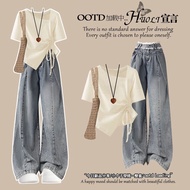 Casual Denim Suit - College Style Women's Outfit | OOTD 2025