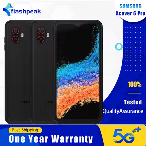 Original Samsung Xcover 6 Pro G736B G736U 5G Mobile Phone 120Hz 6.6‘’ NFC 6GB+128GB 50MP+8MP+13MP Oc