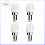 YVETTPH 4 Pack LED Bulb, E14 T8 LED Light Bulb, Small 220-240V 2W 140LM Light Bulb Oven