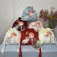 Han Elements Handmade Song Made Ancient Style Embroidery Messenger Ancient Costume Hanfu Bag Portabl