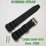 Casio Sgw500 Sgw Watch Strap Hour -@ 500h Rubber Strap Casio Sgw 500h Strap