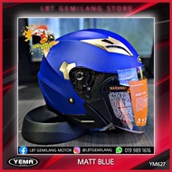 YEMA Helmets 627 [MATT BLUE] Double Visor