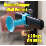 🔥READYSTOCK🔥Rubber Stopper Stop Gate Door Holder Lock Handle Prevent Slam Hit Damage Wall Protect Knob Getah Pintu