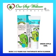 BUDS CHILDREN TOOTHPASTE 1-3 YEARS OLD WITH XYLITOL / BUDS 3-12 YEARS OLD TOOTHPASTE WITH FLUORIDE 5