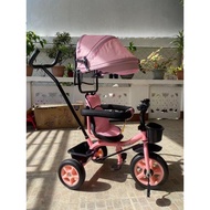 Stroller Bike 4in1 For Kids Girl 3 Wheels Trolley Bike Baby Stroller With Canopy Kids Tricycle