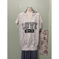 Women's gray hoodie t-shirt size L - Xl 86