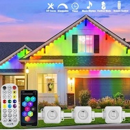 150ft Permanent Eaves LED Smart RGB Outdoor Led Lights for House with Remote  Full House Eaves Light