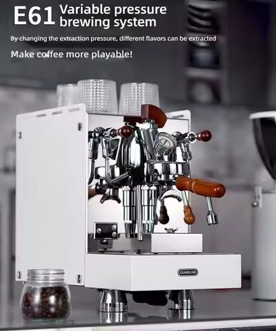 CAFOVO E6010 E61 Variable Pressure Espresso Machine Commercial Rotary Pump Dual Boiler 9Bar Professi