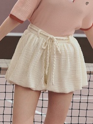lookbooklookbook cacao shorts ribbon lace